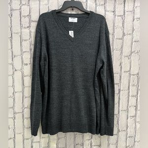 Old Navy Size:XXL Mens Sweater Long Sleeve V- Neck  Dark Gray 60% Cotton